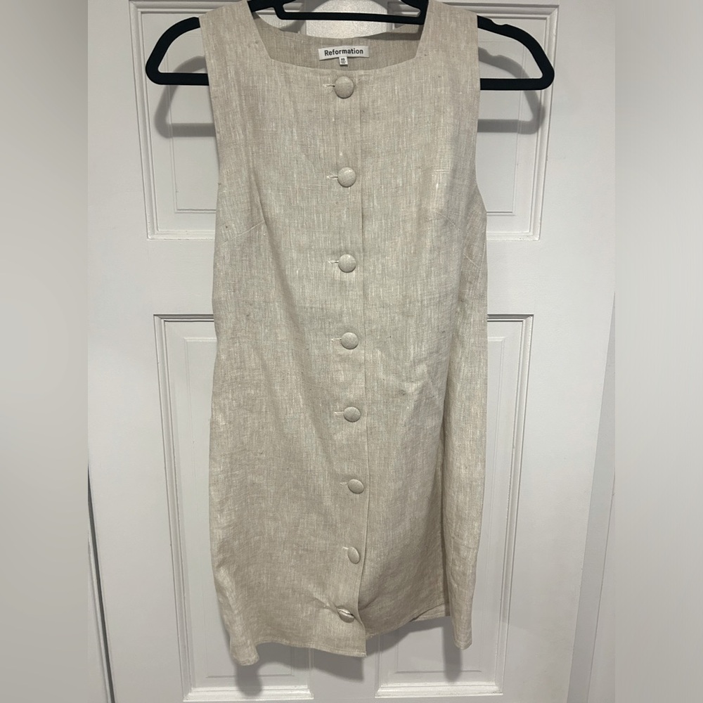 Reformation Danna Linen Dress (size 0)